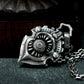 Steampunk Shield Pendant ¨C 925 Silver Handmade