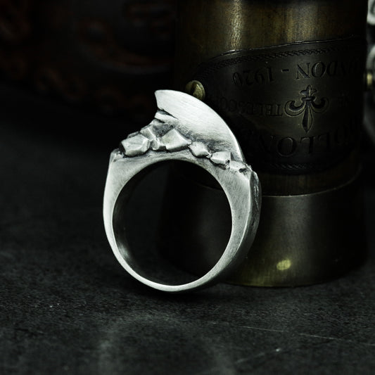 Shark Fin Ring - 925 Silver Handmade