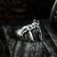 Vampire Fang Ring - 925 Silver Handmade Gothic Horror
