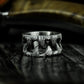 Claw Scratch Ring - 925 Silver Handmade Wild Engraving
