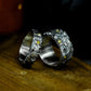 Moon Volcano Couple Ring - 925 Silver Handmade