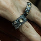 Moon Volcano Couple Ring - 925 Silver Handmade