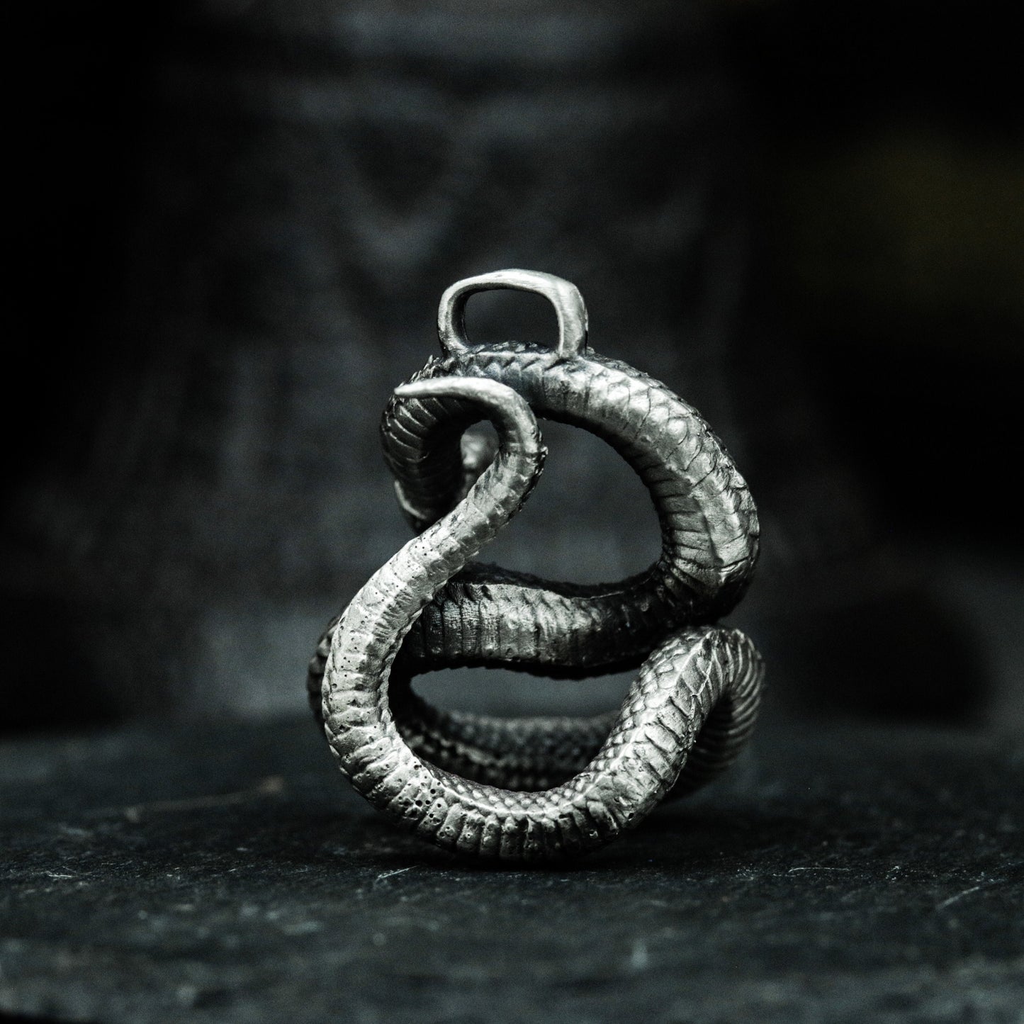Roaring Python Pendant - 925 Silver Handmade