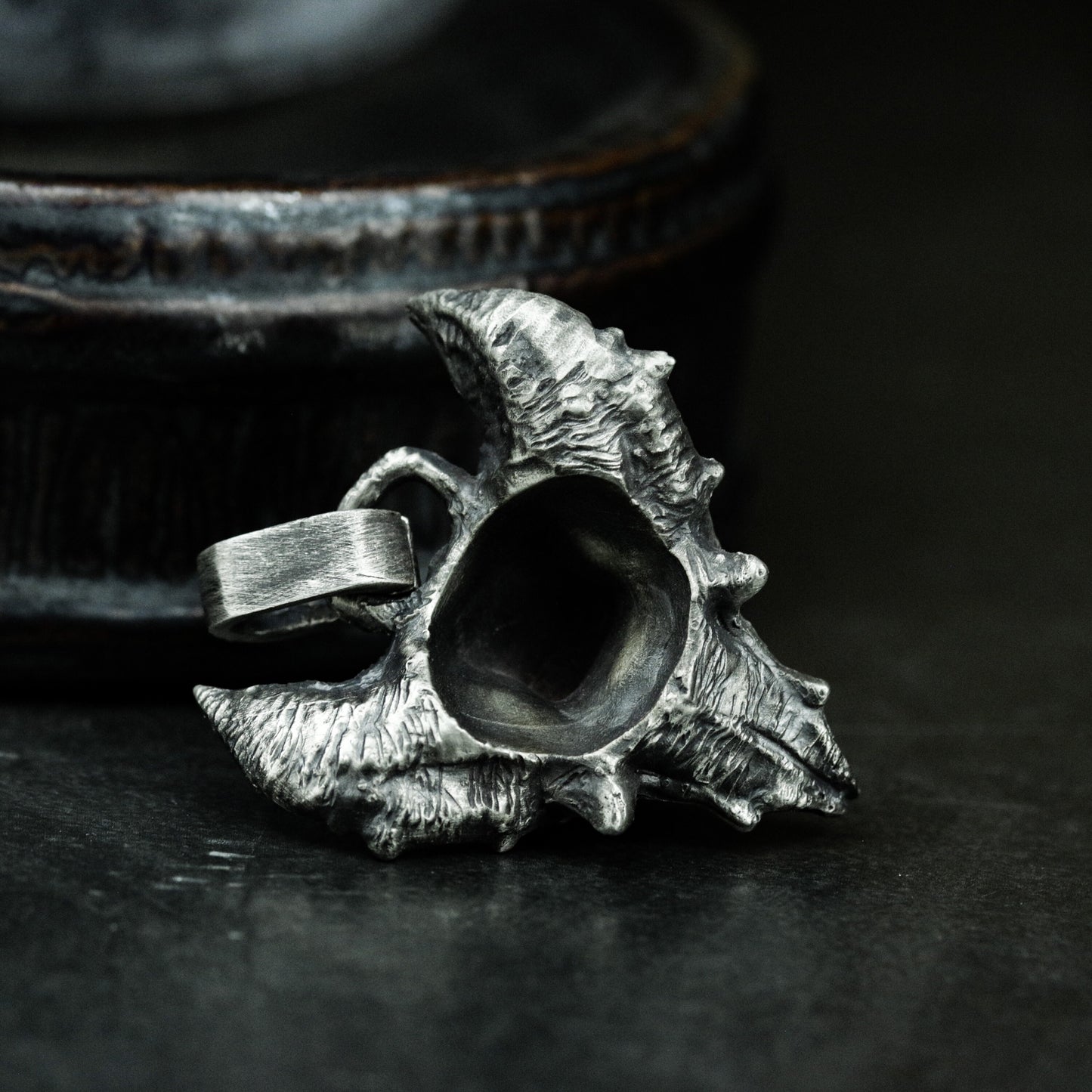 Bat Head Pendant ¨C 925 Silver Handmade