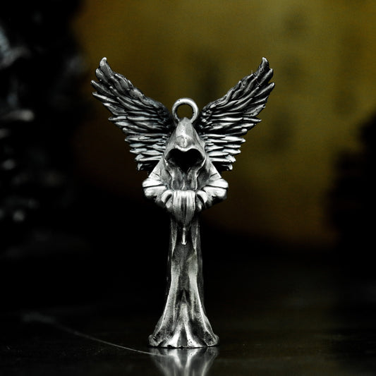 Winged Watcher Pendant ¨C 925 Silver Handmade