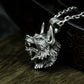 Wild Wolf King Pendant - 925 Silver Handmade