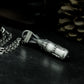 Missile Pendant with Industrial Texture - 925 Sterling Silver Handmade