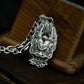 Flaming Dragon Head Pendant ¨C 925 Sterling Silver Handmade