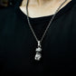 Violin Nude Woman Pendant - 925 Silver Handmade