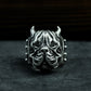 Bulldog Ring - 925 Silver Handmade Wrinkled Warrior