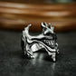 Joker Smile Ring ¨C Handmade 925 Silver Evil Grin Band