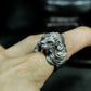 Lion Mask Ring ¨C Handmade 925 Silver Gothic Beast Band