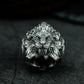 Lion Mask Ring ¨C Handmade 925 Silver Gothic Beast Band