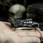 Carved Coffin Pendant - 925 Silver Handmade