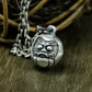 Daruma Pendant with Lucky Face ¨C 925 Sterling Silver Handmade