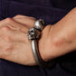 Twin Skull Torque Bracelet ¨C 925 Sterling Silver Handmade
