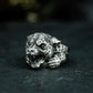 Leopard Head Ring ¨C Handmade 925 Silver Roaring Jungle Beast Band