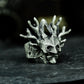Wizard Mask Skull Ring - 925 Silver Handmade