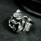 Snarling Bulldog Ring - 925 Silver Handmade Fierce Companion