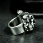 Snarling Bulldog Ring - 925 Silver Handmade Fierce Companion