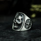 Black Skull Gentleman Ring - 925 Silver Handmade