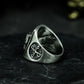 Black Skull Gentleman Ring - 925 Silver Handmade