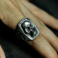 Black Skull Gentleman Ring - 925 Silver Handmade