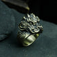 Kirin Beast Ring ¨C Handmade 925 Silver Chinese Guardian Unicorn Band