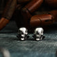Faceless Skull Cufflinks - 925 Sterling Silver Handmade