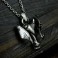 Fallen Angel Pendant with Spread Wings ¨C 925 Sterling Silver Handmade