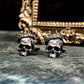 Crown Skull Cufflinks - 925 Silver Handmade