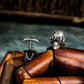 Gas Mask Skull Cufflinks - Handmade 925 Sterling Silver