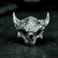 Bull Skull Ring ¨C Handmade 925 Silver Warrior Band