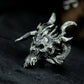 Multi-Horn Demon Ring ¨C Handmade 925 Silver Chaos Beast Band