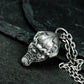Mythical Beast Pendant with Fierce Expression - 925 Sterling Silver Handmade