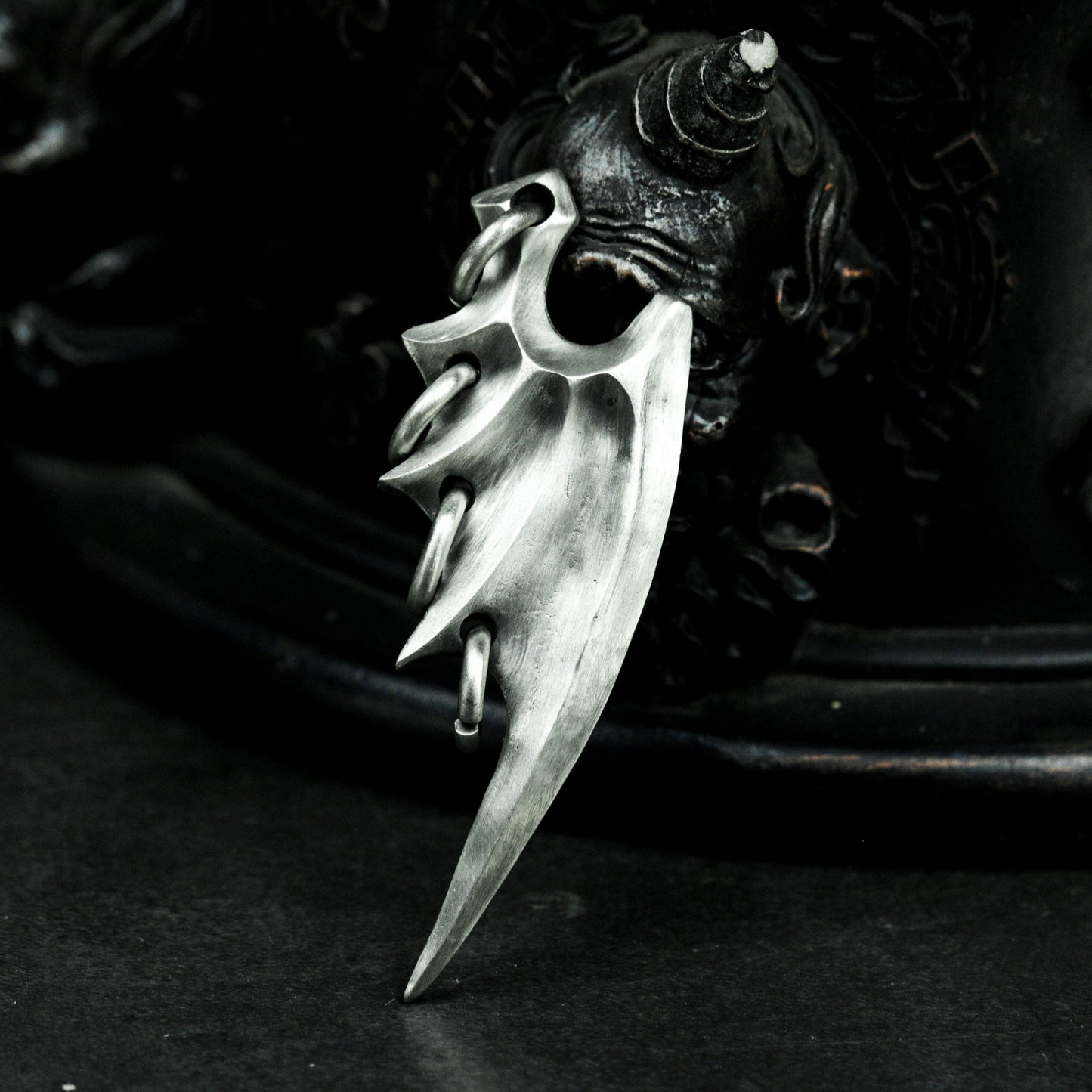 Dual-Style Bat Wing Pendant Set - 925 Sterling Silver Handmade