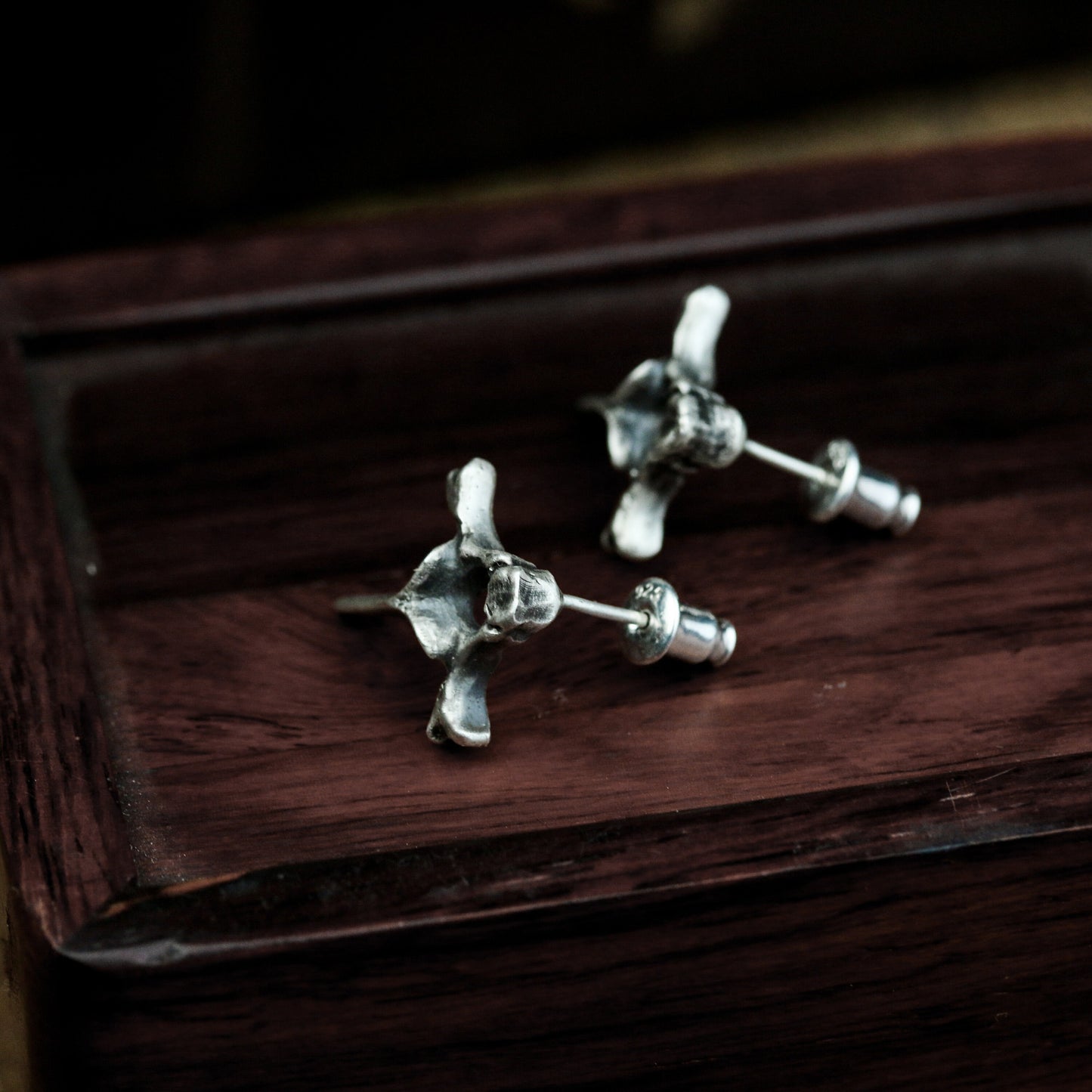 Religious Cross Earrings - 925 Silver Handmade