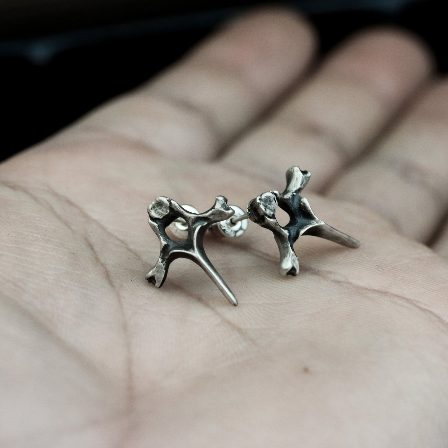 Religious Cross Earrings - 925 Silver Handmade