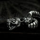 Rattlesnake Bar Stud Earrings - 925 Silver Handmade