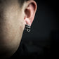 Oriental Lion Earrings ¨C Handmade 925 Silver Beast Studs