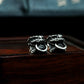Oriental Lion Earrings ¨C Handmade 925 Silver Beast Studs