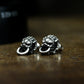 Oriental Lion Earrings ¨C Handmade 925 Silver Beast Studs