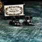 Roaring Mouse Skull Cufflinks - 925 Silver Handmade