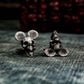 Roaring Mouse Skull Cufflinks - 925 Silver Handmade