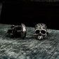 Mexican Carved Skull Cufflinks - 925 Sterling Silver Handmade