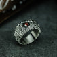 Viper Eye Ruby Ring - 925 Silver Handmade