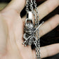 Monkey King Staff Pendant - Silver and Brass Mix - 925 Handmade