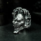 Evil Clown Grin Ring - 925 Sterling Silver Handmade Creepy