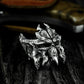 Demonic Dragon Mask Ring ¨C 925 Sterling Silver Handmade