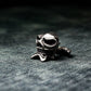 Victorian Skull Steampunk Cufflinks - 925 Sterling Silver Handmade